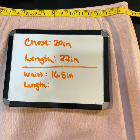 Le Suit Light Pink Ruffle Hem Two Piece Skirt and Jacket Suit Set Size 12P - Picture 9 of 10